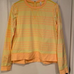 LuluLemon Athletica Long Sleeve Yellow Top.  Size 8.